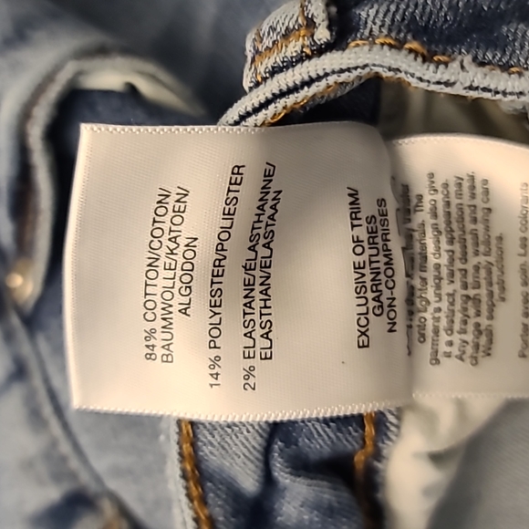 Silver Jeans Beau Boyfriend Curvy Mid Rise Ripped Jean sz 33 x 28 - Picture 14 of 15